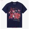 Heavy Metal inspiriertes Tour-T-Shirt von 1999 Rock-Stil vintage gewaschen atmungsaktiv weiches Oberteil für den täglichen Gebrauch dehnbar