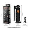 Rechargeable Led Flashlight Work Light With Magnet & Hook, Waterproof For Job Site Security Night Work Outdoor Camping Emergency
