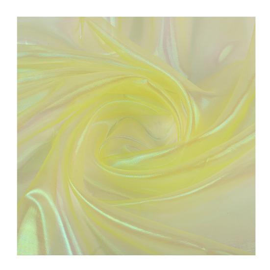 Organza Fabric for Wedding Decorations Party Wear, 2 Yards Long 59-Inch Wide, Rainbow Holographic Gauze for DIY Photography Backdrops, Personalized