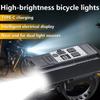 LED Bicycle Front Light Super Bright Bicycle Light Dual Light Source Bicycle Head Light Bike Safety Lamp for Emergency