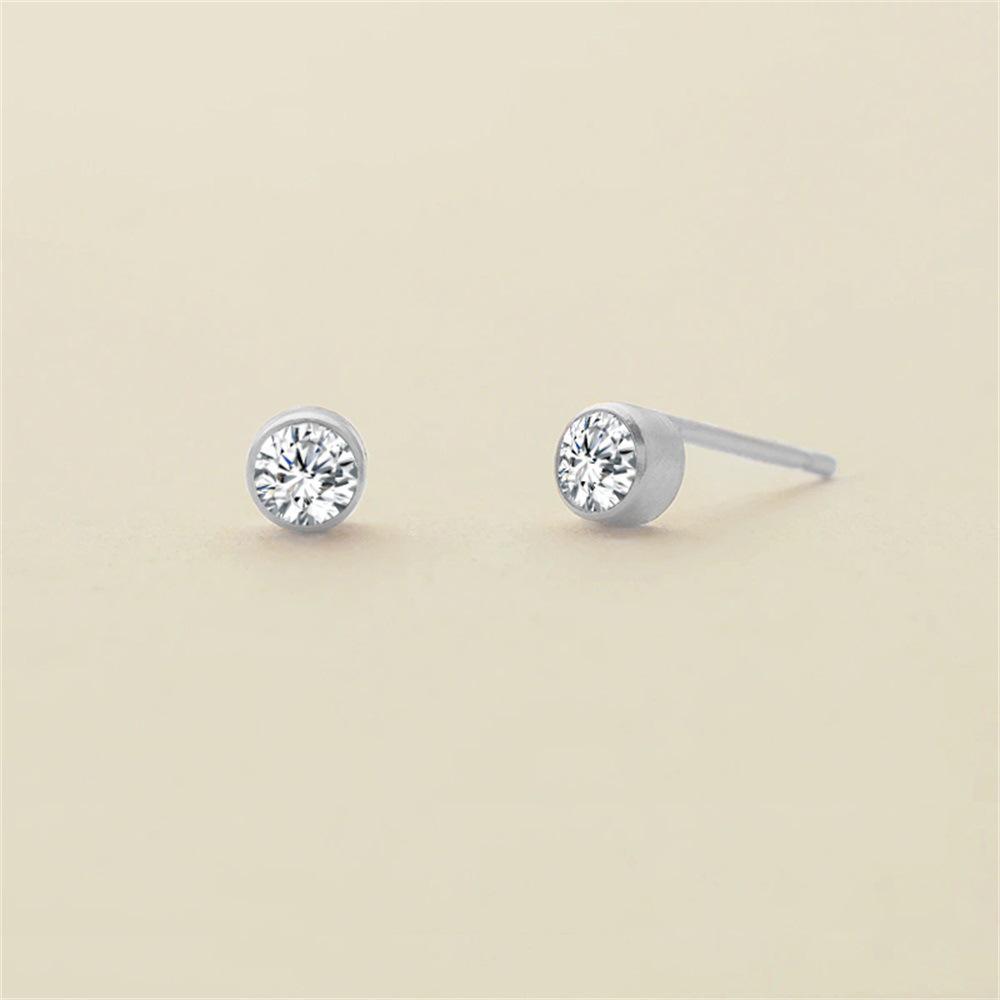 eManco Colorful Rhinestone Diamond-Studded Earrings, Stainless Steel Gold-Plated Ear Cuff.