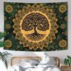 Life Tree Tapestry Retro Bohemian Mandala Tapestry Suitable For Bedroom Decoration With a Retro Style