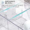 Asdays Refrigerator Storage Transparent Storage Case Kitchen Storage Refrigerator Drawer Clear Case with Dividers (1 Piece)