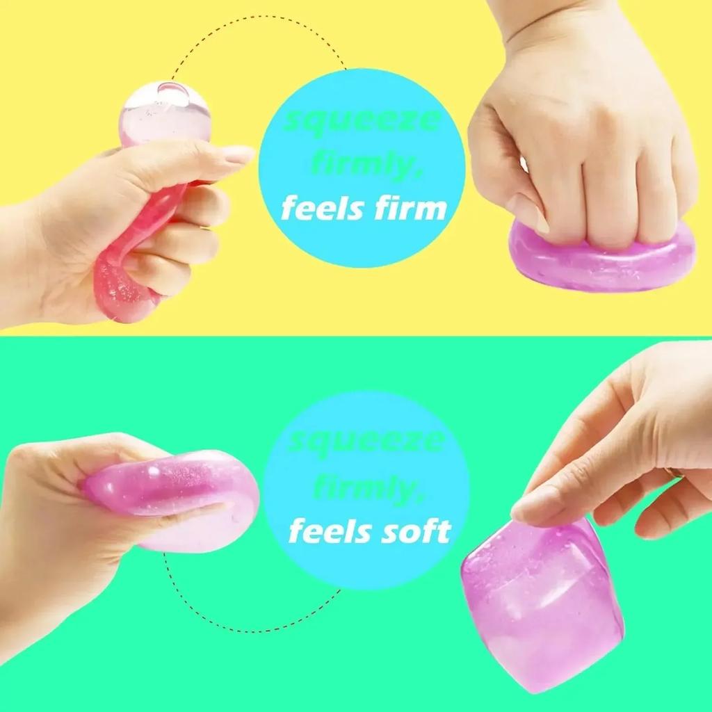 High Density Gel Ice Cube Toy Square Decompression Vent Squishy Stress Ball Squeeze Toys Stress Relief Sensory Toy Squeeze Toys