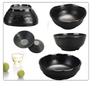 Dajujiang A5 Black Frosted Melamine Restaurant Bowl