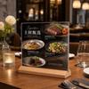 Porta Segni Acrilico Double Sided da Tavolo Espositore da Tavolo Espositore Menu Ristorante