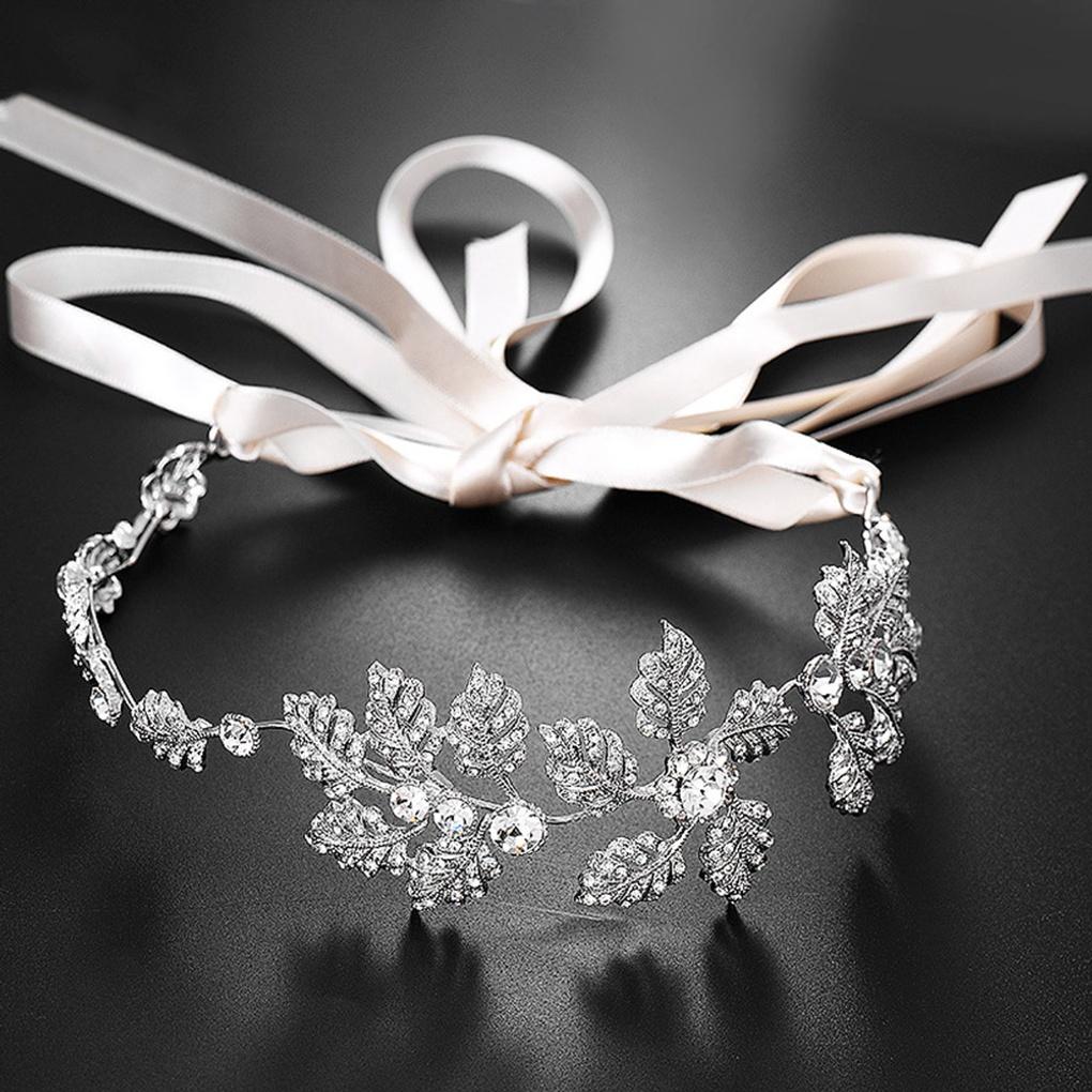Women's Tiara Hairband Self-Wedding Bridal Cubic Headband