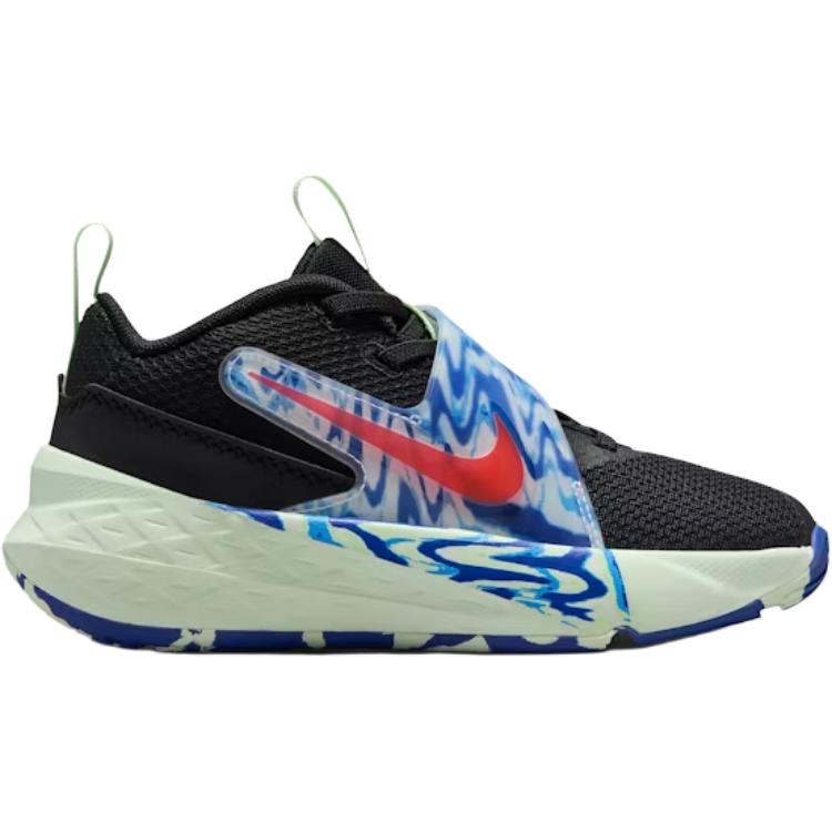 Nike Team Hustle D 12 Low Top Basketball Shoes Black Kids' IQ0814-001