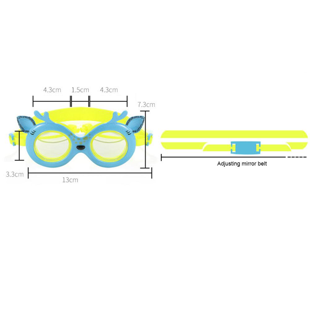Wasserdichte Schwimmbrille für Kinder mit Ohrstöpseln Anti-Beschlag Schwimmbrille Cartoon Schwimmbrille