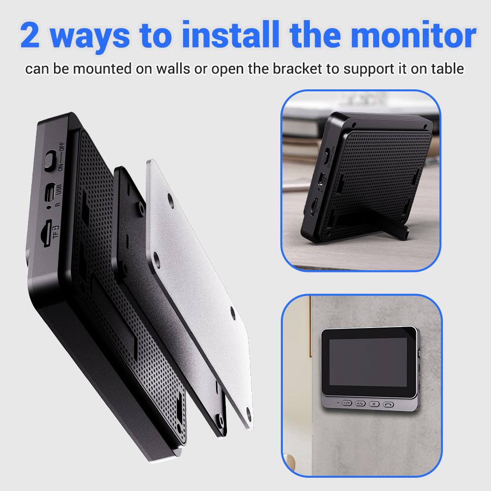 WIFI 2.4G Camera Doorbell HD Video Intercom Outdoor Wireless Waterproof Door Bell Security Protection IR Night Vision Smart Home