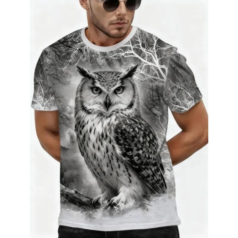3D Printed Men s T-Shirt Summer Breathable Versatile Fashion XS