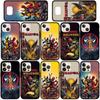 Case for iPhone 17 16 15 Xiaomi Poco F8 F7 X7 M8 C85 C75 C71 Redmi Note 14 13 12 11 Pro Max A3 A4 14C 13C 15C Superhero Movie Wolverine Deadpool Cover