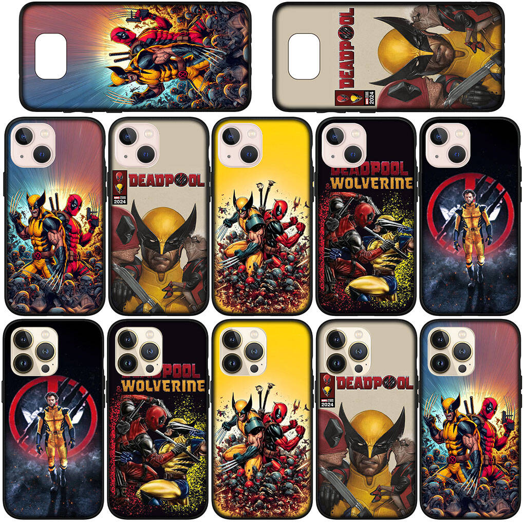 Case for iPhone 17 16 15 Xiaomi Poco F8 F7 X7 M8 C85 C75 C71 Redmi Note 14 13 12 11 Pro Max A3 A4 14C 13C 15C Superhero Movie Wolverine Deadpool Cover