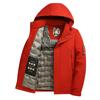 Unisex Winddichte Graphen-Fleecejacke: Winter-Kapuzen-Baumwoll-Wattiert im Bergsteiger-Stil
