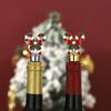 Christmas Crutch Red Wine Stopper Food-grade Wine Preservation Sealed Wine Bottle Stopper Christmas