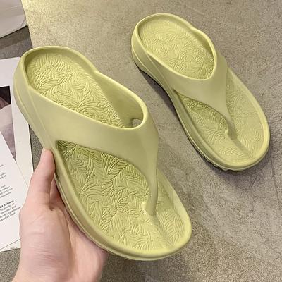 Flip-Flops für draußen, Damen, modisch, weicher Boden, verdickter Slope-Heel, Paare, Clip-Fuß-Flops, Strandsandalen für Herren