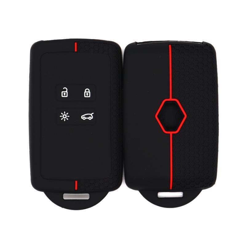 

Силиконовый чехол для ключа Renault с 4 кнопками для Megane, Koleos и Fluence - Сотовая текстура Bulk Pack