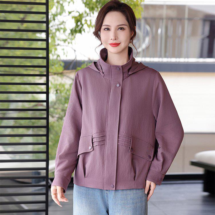 

Women s Casual Hooded Jacket - Loose Fit for Spring & Autumn XL (105-120 jin)