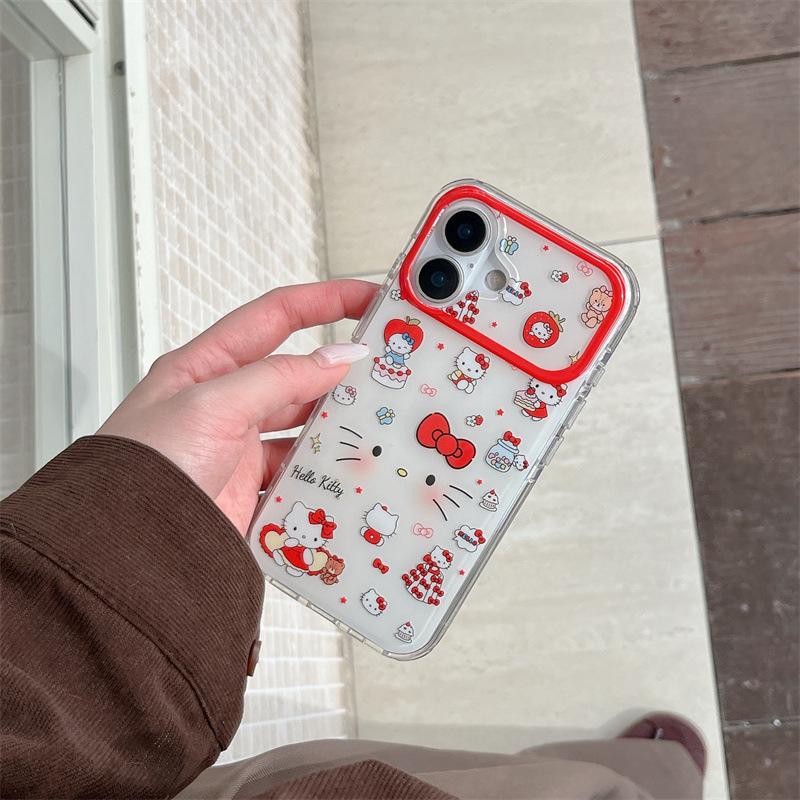 Korean Sweet Cat Chain Phone Case for iPhone 17/16 Pro Max/15/14