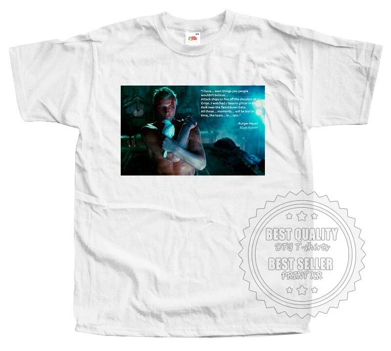 

BLADE RUNNER 1982 v49 T-shirt Movie Poster Roy Batty WHITE sizes S to 5XL 2XL