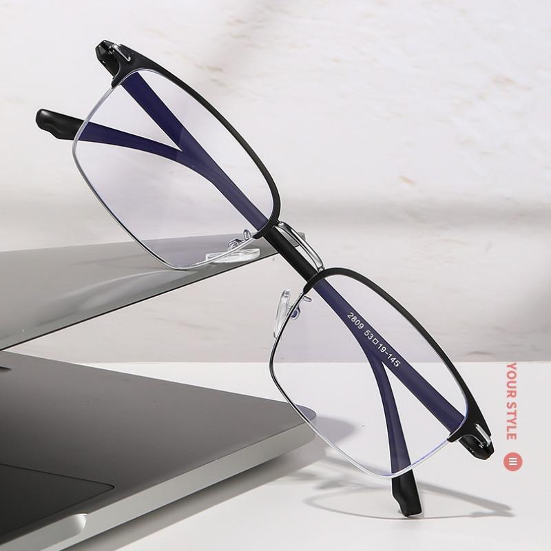 Women Blue Light Filter Eyeglasses Men's Retro Business Eyeglass Lightweight Glasses Clear Vision