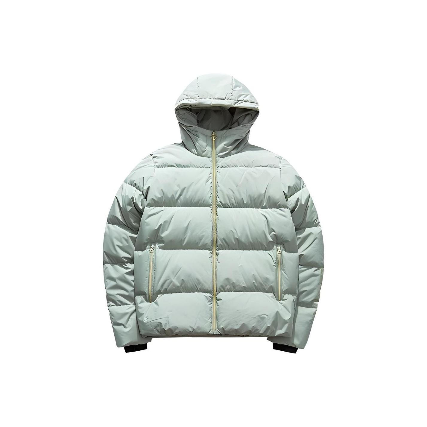 Anta Комплексная серия тренировок Повседневная спортивная теплая пуховая куртка с капюшоном Женская верхняя одежда Дымчато-зеленый 162047921-3 S