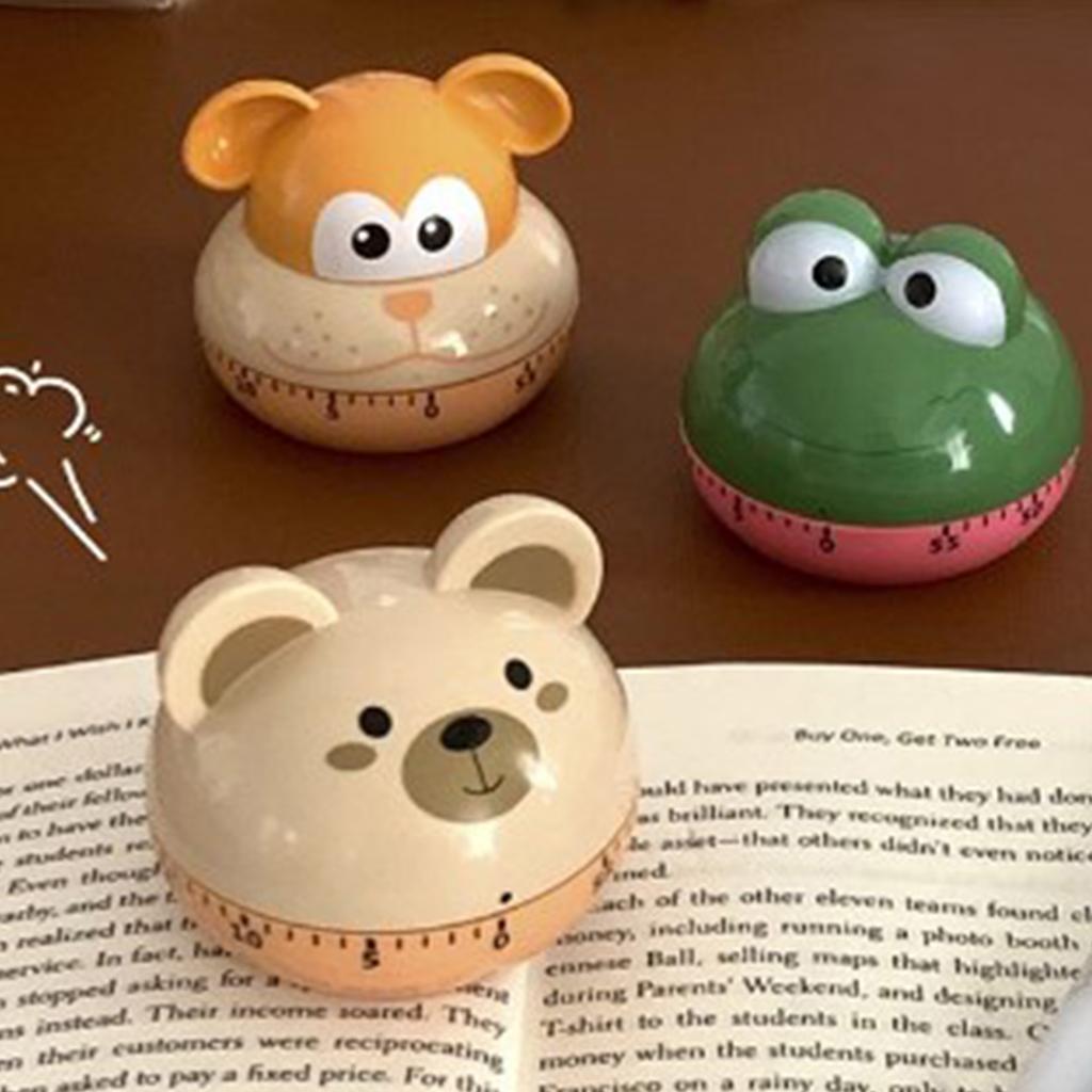 Mechanische Küchentimer Cartoon Tierform Genau 60 Minuten Manueller Timer für Studenten