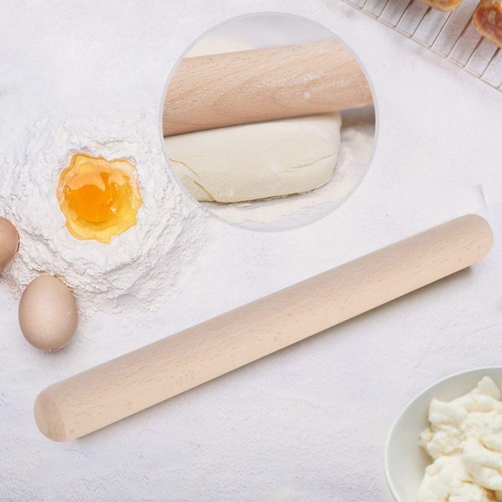 Solid Wood Kitchen Rolling Pin Beech Wood Pizza Rolling Pin Baking Rolling Pin Fondant Rolling