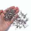 Pin Connector Interlocking Snap Fishing Connector Fishing Swivels Solid Ring Metal Connector