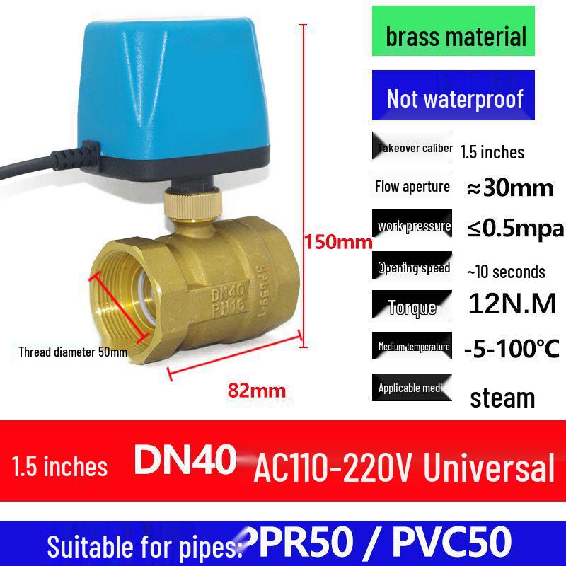 Solar Electromagnetic Temperature Control Ball Valve: ADC 12V/24V/220V, Two-Way/Three-Way, Normally Open/Closed.