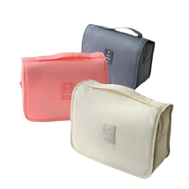 Travel hook wash bag, waterproof large capacity makeup bag, men's and women's wash and care separate dry and wet storage bag