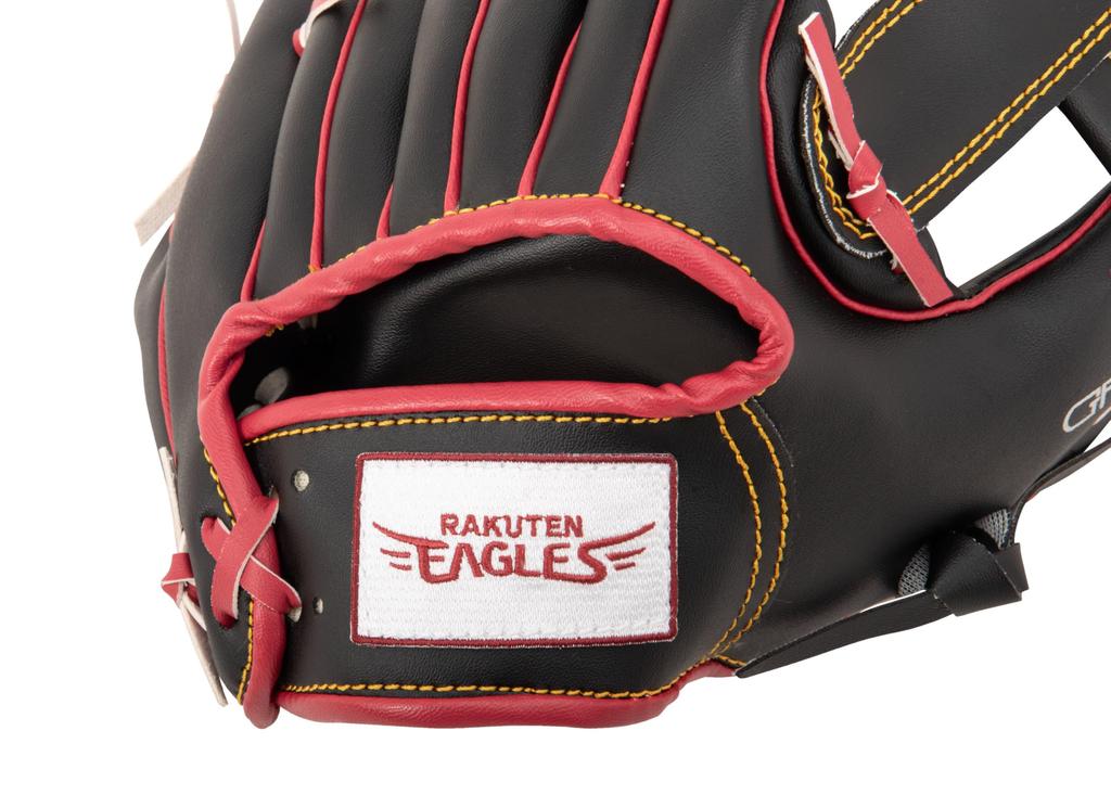 Rakuten Golden Eagles X GP (GP) Baseball Parent-Child Catchball Glove Set (Includes Soft Ball) - Adult Size - Right-Handed Throw, Child Size - Left-Ha