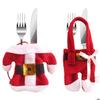 Party Decoration - Santa Claus - 2 Pcs - Red - Indoor - Dining Room