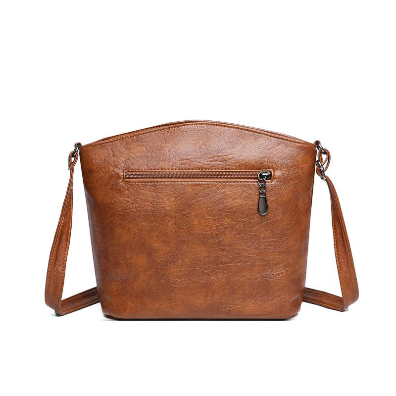 Crossbody Large-capacity Bucket Bag Retro and High-end Ladies' Single-shoulder Bag Middle-aged Mom's Bag