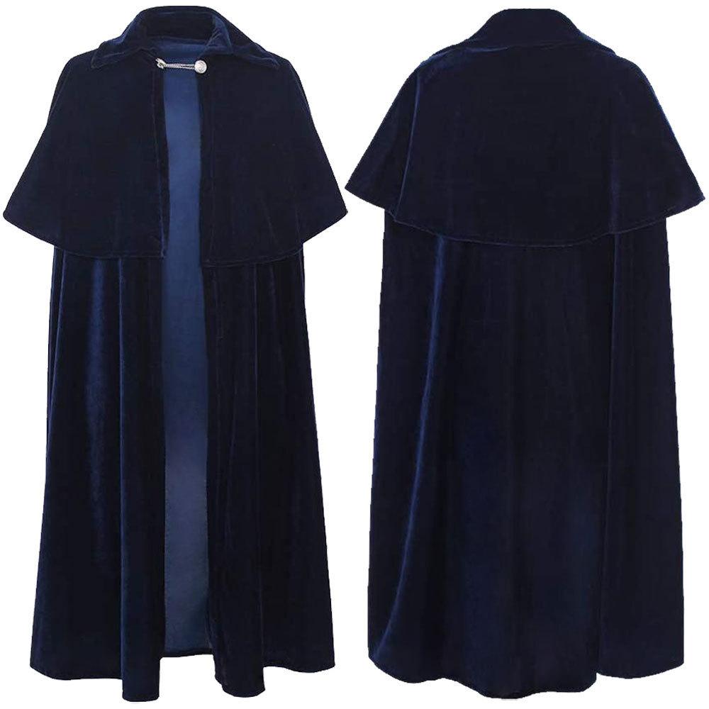 5 Farben Samt Vampirumhang Cosplay Umhang Halloween Sensenmann Rollenspiel Umhang Erwachsene Kinder Bühnenkostüm