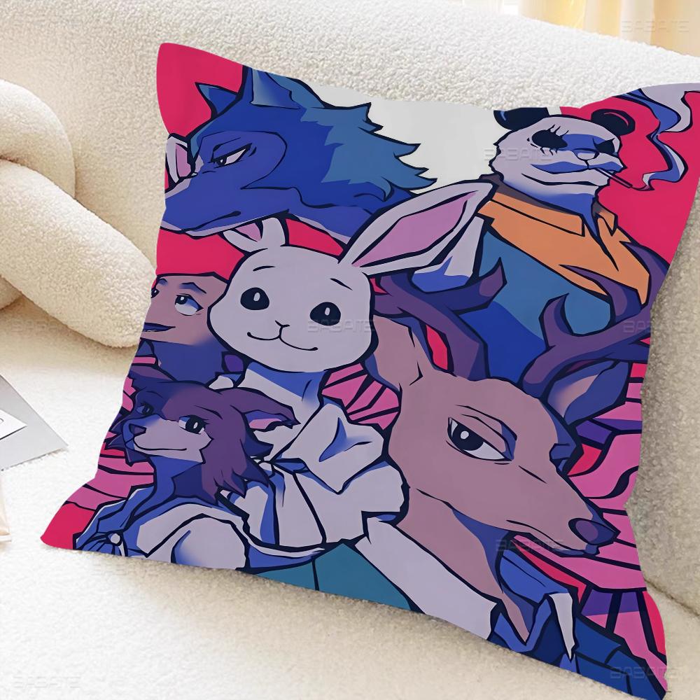 B-bEASTARS Cartoon Cushion Cover Car Throw Pillow Case For Sofa Car Christmas Gift 40x40cm 45x45cm