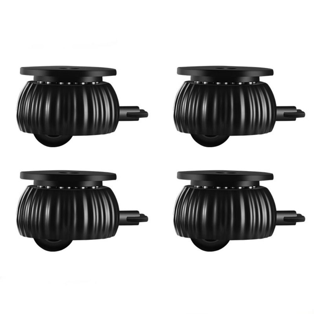 4Pcs Heavy Duty Universal Wheel Soft Rubber Furniture Caster Universal Swivel Caster Office Chair