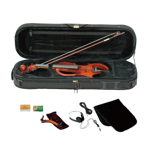 Kikutani Electric Violin Set, 4/4 Size, ESV-380 BRO, Brown