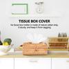 BHBL Paper Rack Rattan Tissue Box Elegant Home Decoration Handmade Desktop Tissue Container Napkin Storage Case