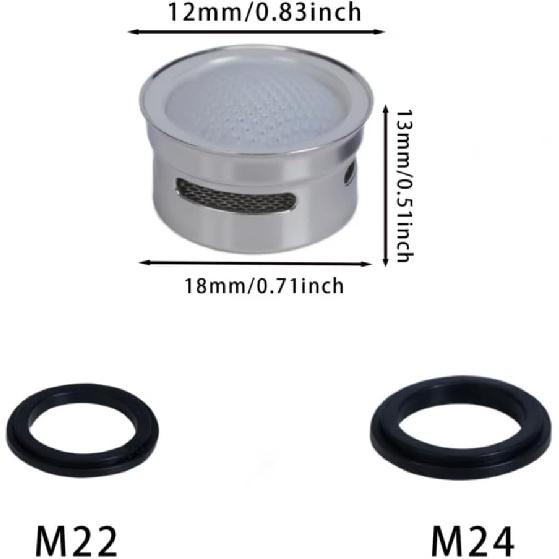 LYWBYZ Faucet Areator,10Pcs Flow Restrictor Plug-In Faucet Aerator Replacement Parts,For Bathroom or Kitchen Sink