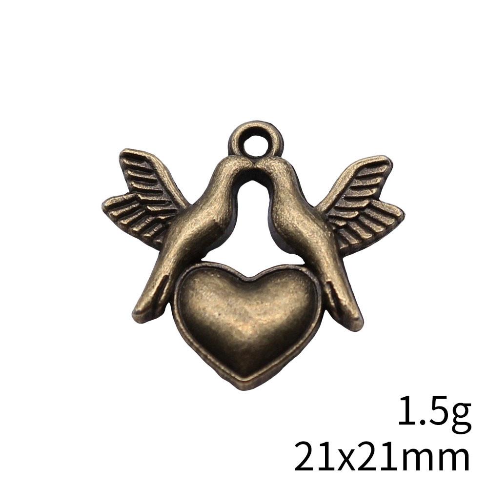 Back To School Charms Bulk Peach Heart Love Charms Pendant Women's Clothing Pendant