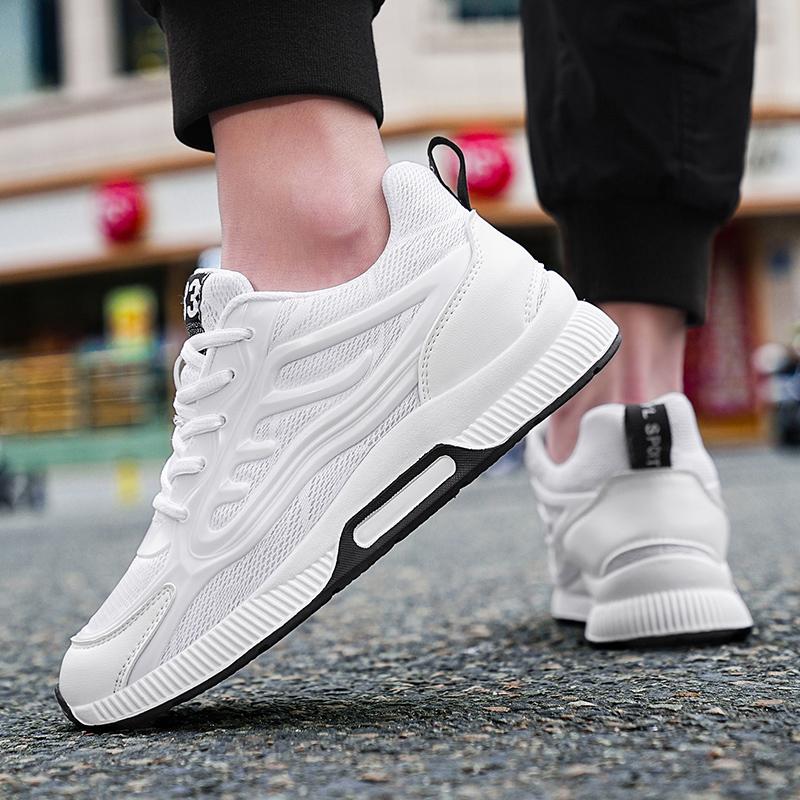 Herren Übergröße 6cm Höhenzunahme Atmungsaktives Mesh Lässige Sportliche Lift-Sneaker Bequeme Elevator-Schuhe Athletische Walking-Schuhe