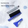 Multifunctional Car Snow Shovel & Brush: Winter Snow Removal & Defrosting Tool with Long Handle, Protects Car Surface