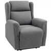 Relax Armchair Adjustable Upholstered Armchair With Footrest 160 Degree Reclining Linen Look Quick Assembly Dark Gray