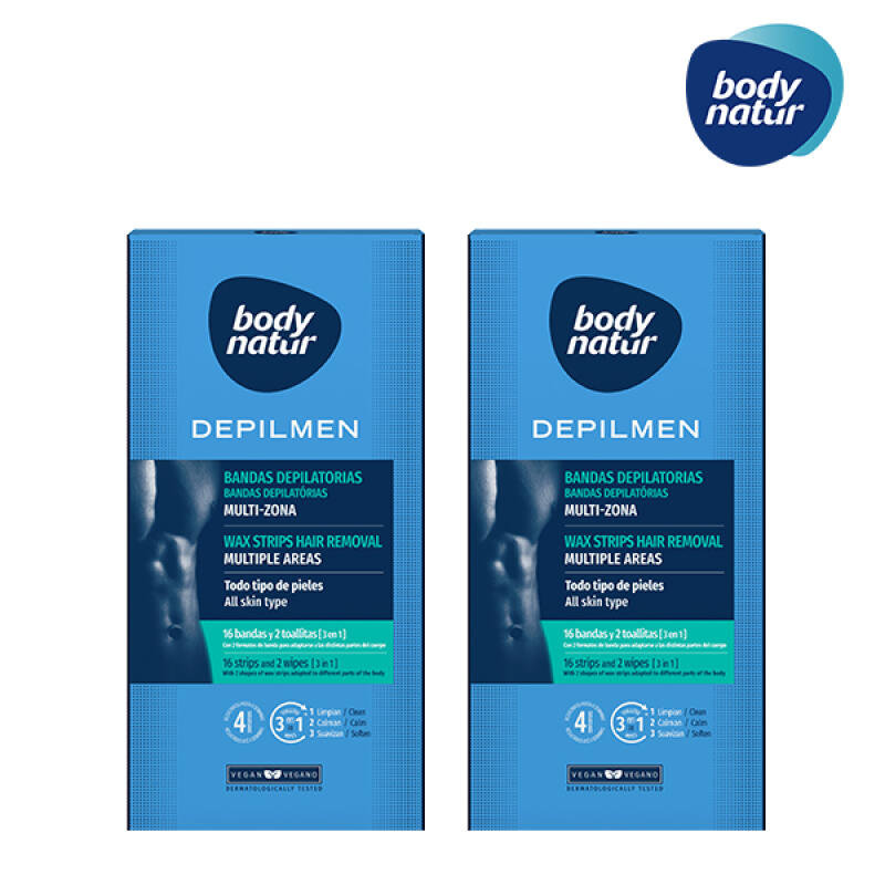 [BODY NATUR] Wax Strips for Men (2 pcs)