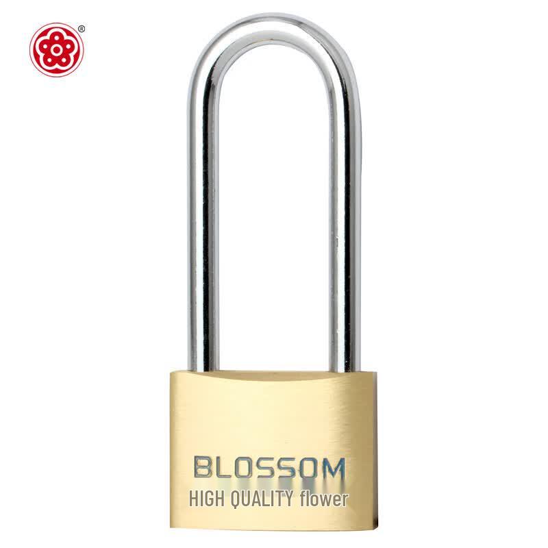 BLOSSOM Waterproof Anti-Rust Copper Long Shackle Padlock