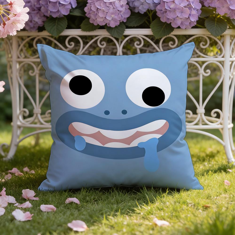 Style cute expression Cushion Cover Home  Car DualScene Pillow Cover Reversible for Premium Comfort