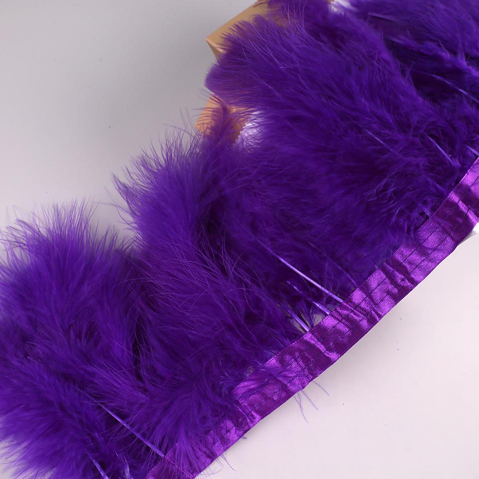 10 Meters Natural Turkey Marabou Feather Trim Ribbon Feather Fringe For Wedding Dress Decor Sewing Accessories Plumas