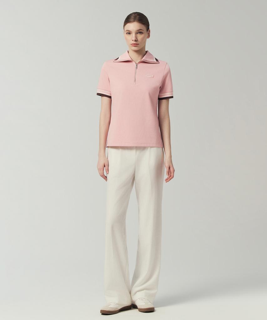 DUVETICA Lungara (Pink) (Women'S Short-Sleeve Polo Shirt)