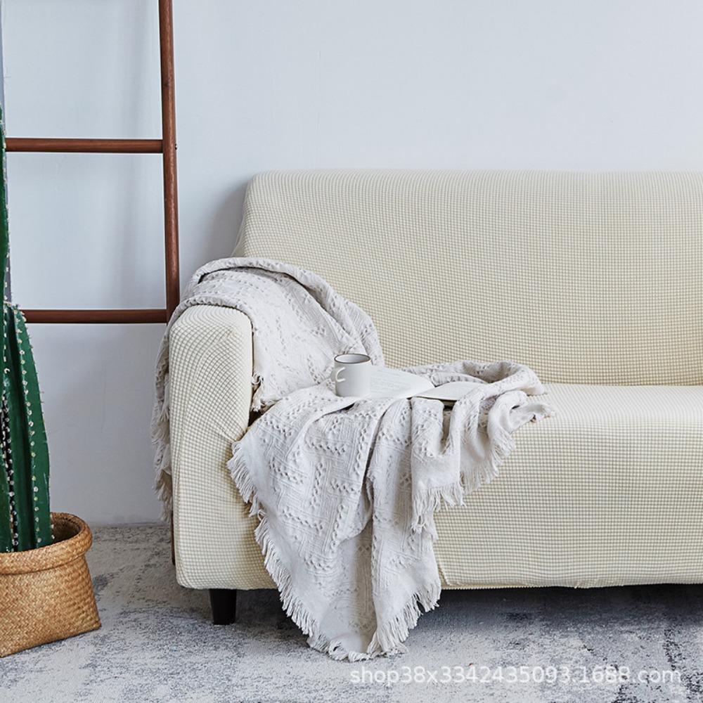 Thickened Sofa Cover All-inclusive Universal Solid Color Elastic Fabric Sofa Cushion Cover Simple Sofa Towel